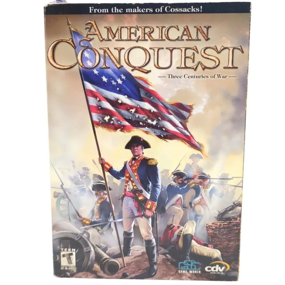American Conquest PC CD-ROM Video Game Real-Time Strategy RTS